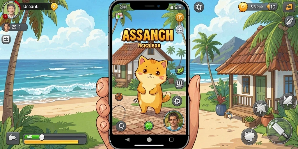 rajaking - Menu utama dengan banyak pilihan level permainan.